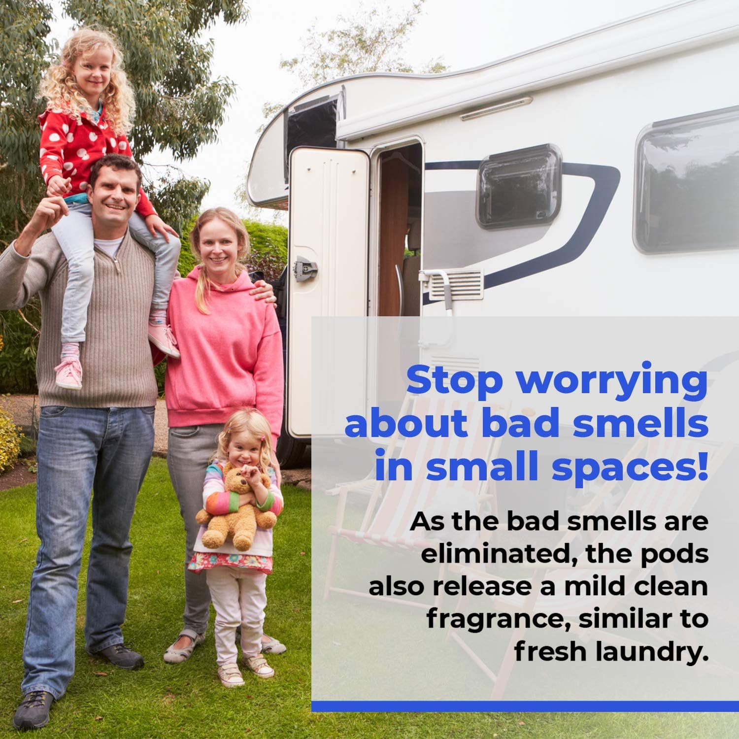 RV Toilet Treatment Drop Ins - 24 Easy Flush Self-Dissolving RV Black Tank Treatment Packets - Eliminate Odors and Break Down Waste Within Your RV Holding Tank: Health & Personal Care