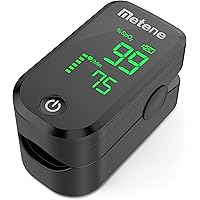 Metene Pulse Oximeter Fingertip, Blood Oxygen Saturation Monitor with Accurate Fast Spo2 Reading Oxygen Meter, Oxygen…