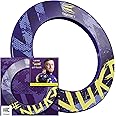 Target Darts Luke Littler Dartboard Surround | The Nuke Dart Board Protector Ring, Compatible with All Steel Tip Dartboards, Purple & Yellow Dart Surrounds, Easy Install Wall Protection Outer Rings