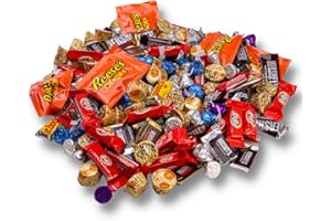 Chocolate Candy Variety Pack- 2 Lb - Dark & Milk Candies and More! Christmas Bulk Candies, Individually Wrapped by Queen Jax