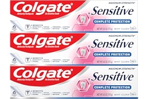 Colgate Sensitive Toothpaste, Complete Protection, Mint - 6 Ounce (Pack of 3)
