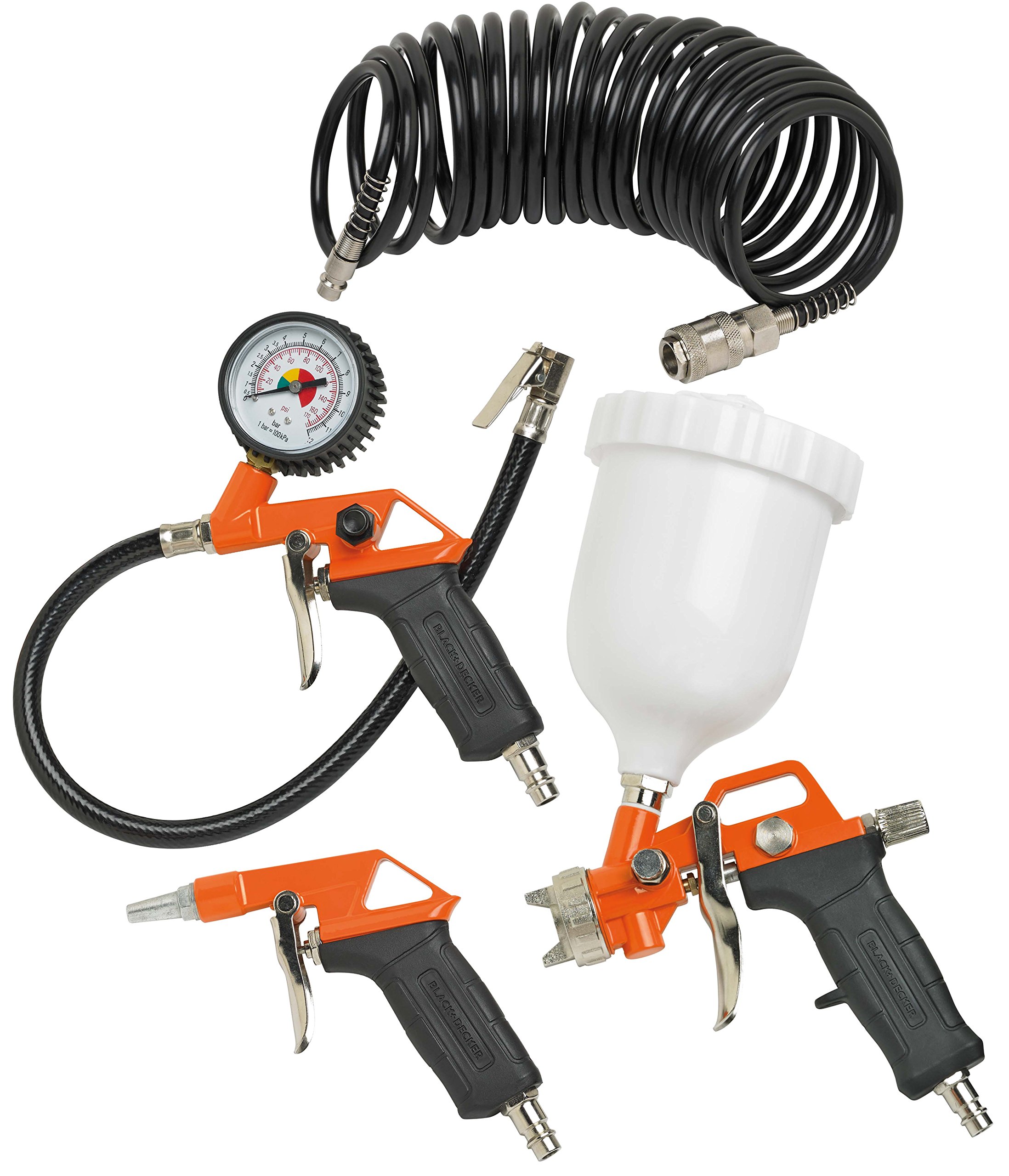 Black+Decker 9045851BND329 Air Tool Kit, Black, Set of 4 Piece