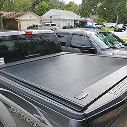 Amazon Com Customer Reviews Syneticusa Aluminum Retractable Low Profile Waterproof Tonneau Cover For 2004 2020 F 150 F150 5 5 5 6 Short Truck Bed