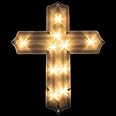 Northlight Lighted Cross Easter Window Decoration - 14"