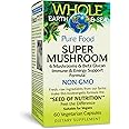 Whole Earth & Sea Pure Food Pure Food Super Mushroom, 60 Vegetarian Capsules