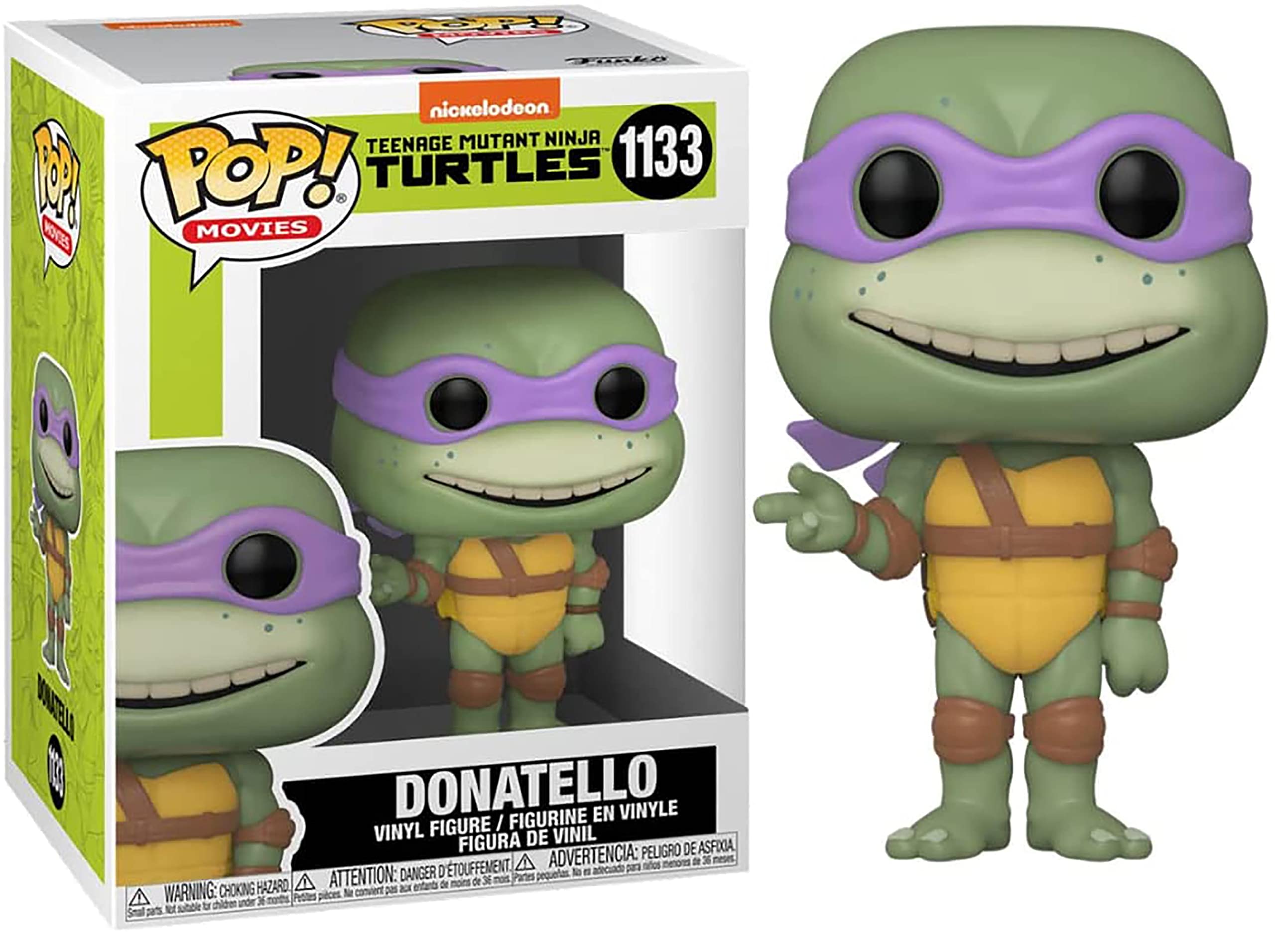 Funko Pop! Movies: Teenage Mutant Ninja Turtles - (Teenage Mutant Ninja Turtles (TMNT) ) 2- Donatello - Collectable Vinyl Figure - Gift Idea - Official Merchandise - Toys for Kids & Adults
