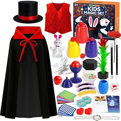 DINORUN Kids Magic Set with Hat & Instructions - Pretend Play Toy Gift