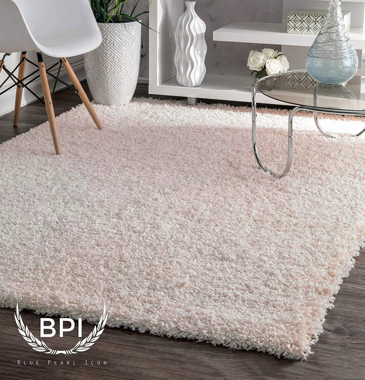 BPIL Shaggy Rugs Soft plain Thick Pile Large Small Antiskid Area Rug