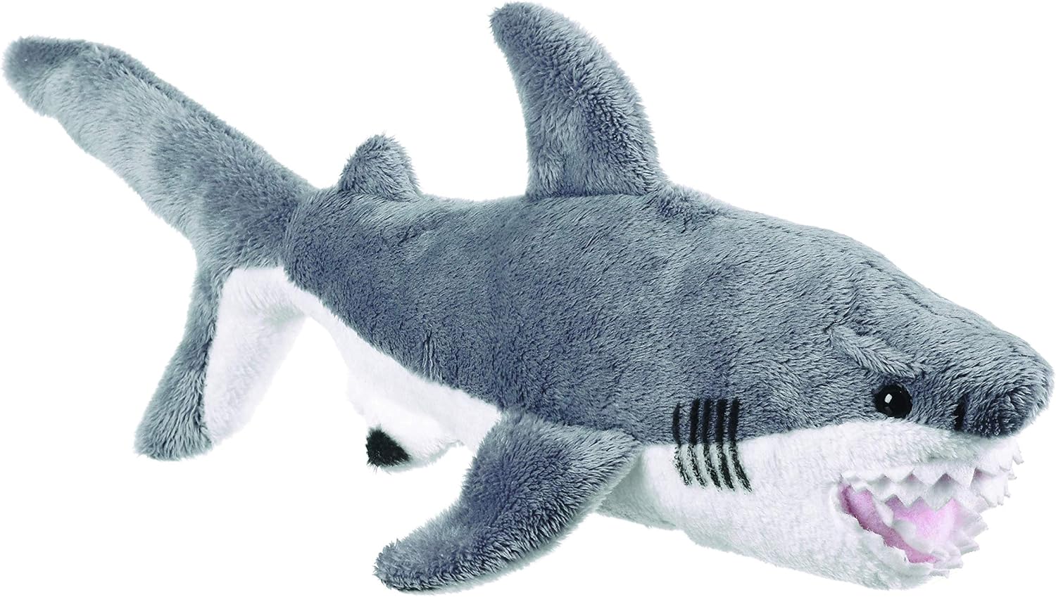 Wildlife Tree 12 Inch Great White Shark Small Floppy Stuffed Animal Conservation Collection