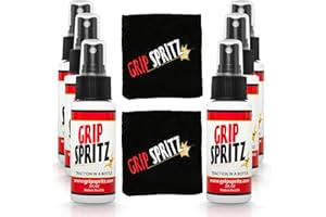 Grip Spritz - Shoe Grip Spray - Enhance Sneaker Traction - Rejuvenate & Clean Rubber Sole Shoes - Improve Grip & Performance of Basketball Shoe - Anti Slip - Six Pack for Teams