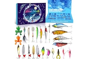 Advent Calendar Fishing 2025 – 24 Days of Fishing Lures for Men &, Also for Advent Calendar Christmas 2025 for Women for Fish