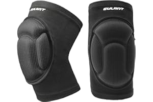 EULANT Knee Pads with Adjustable Bandage for Adults & Teenagers, Collision Avoidance Knee Protector Sleeve, Thick Padded Knee Protection for Sports Activities Gardening Works (L - Basic Version)