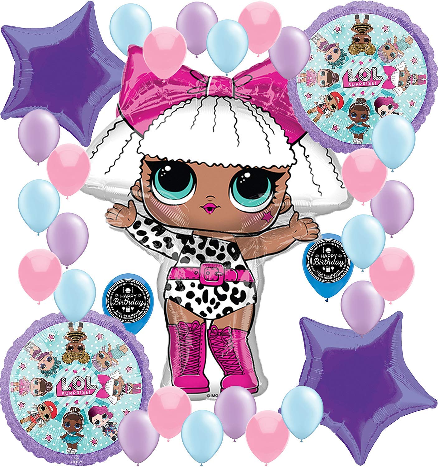 Party Supplies Birthday Lol Balloons Bouquet Decorations Bundle