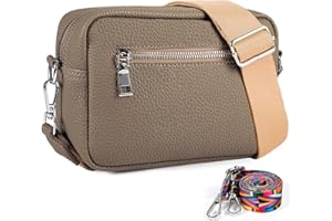 Small Crossbody Bag Women,Vegan Leather Shoulder Handbags Wallet Satchel Purse with 2 Adjustable Strap