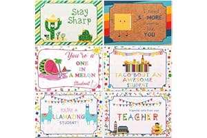 Outus 60 Pcs Motivational Students Postcards Bulk, Teacher Mail Postcards for Students, Positive Notes Home from Teacher, Thinking of You Cards Classroom Incentives School Supplies(Mexican Style)