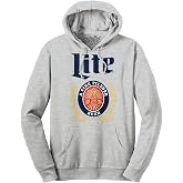 Tee Luv Men's Miller Lite Hoodie - Hooded Miller Lite Beer Sweatshirt