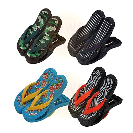 wiwo 4 Paar Sandale Flip Flop Handtuch Clips – Eine der jeder