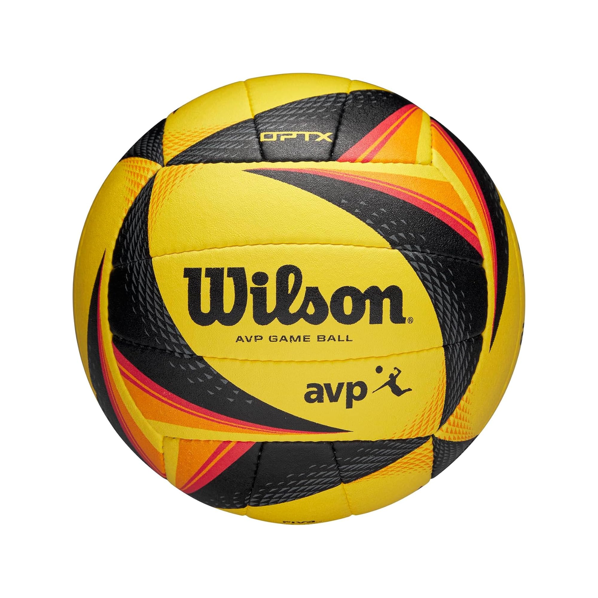Wilson AVP OPTX Game Volleyball - Official Size, Yellow/Black