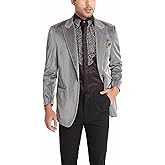 Stylish Men Suit Jacket Blazer Shawl Lapel One Button Slim Fit Long Sleeve Jacket Tuxedo Party Dinner