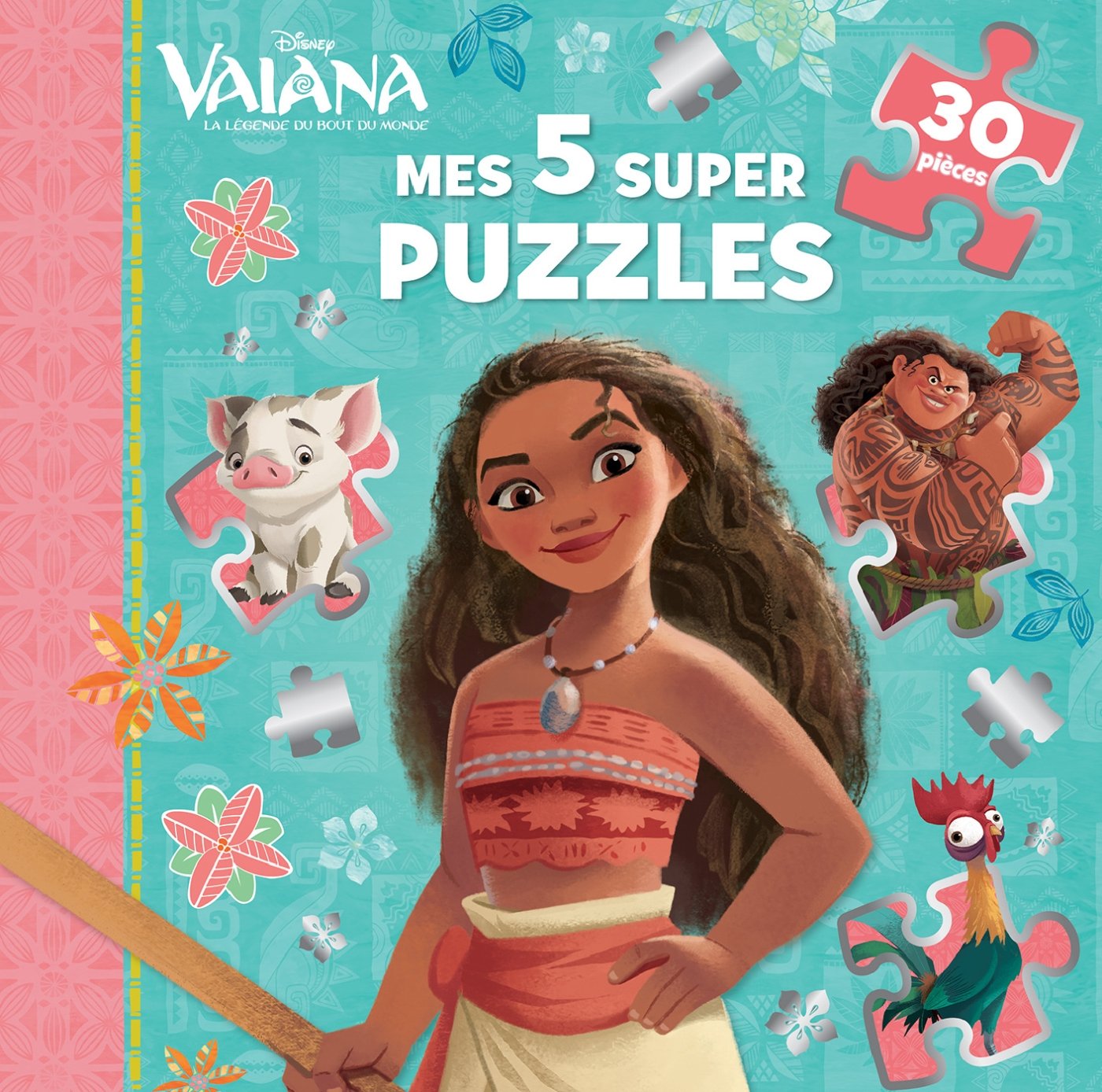 Vaiana Mes 5 Super Puzzles 5 Puzzles 30 Pieces Disney Princesses Mes 5 Super Puzzles 30p French Edition Amazon Com Books