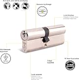 Yale PKM3550-NP KM Superior 1 Star Euro Cylinder Lock 35/50 Nickel view 5