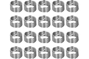 SYH&AQYE 20 PCS Thread Repair Insert, M14 x 1.25 Helicoil Thread Sleeves, SUS304 Wire Thread Sheaths for Hydraulic Machinery, Welding Equipment(1D)