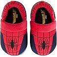 Marvel Avengers SpiderMan Slipper for Kids Boys - Spidey Captain America Hulk Thor IronMan House Shoes Indoor Comfy Fuzzy Plush Slippers (sizes: 5-10 Toddler / 11-12 Little Kid)