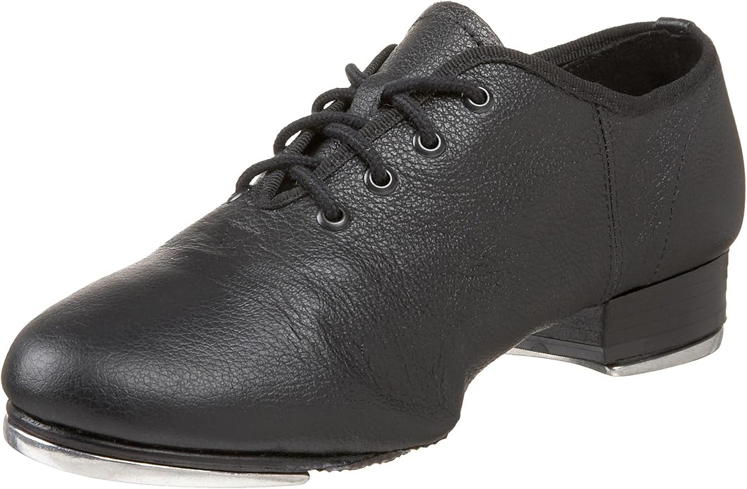 Leo's Unisex 5058 Split Jazz Tap Shoe, Black, 3.5 M US