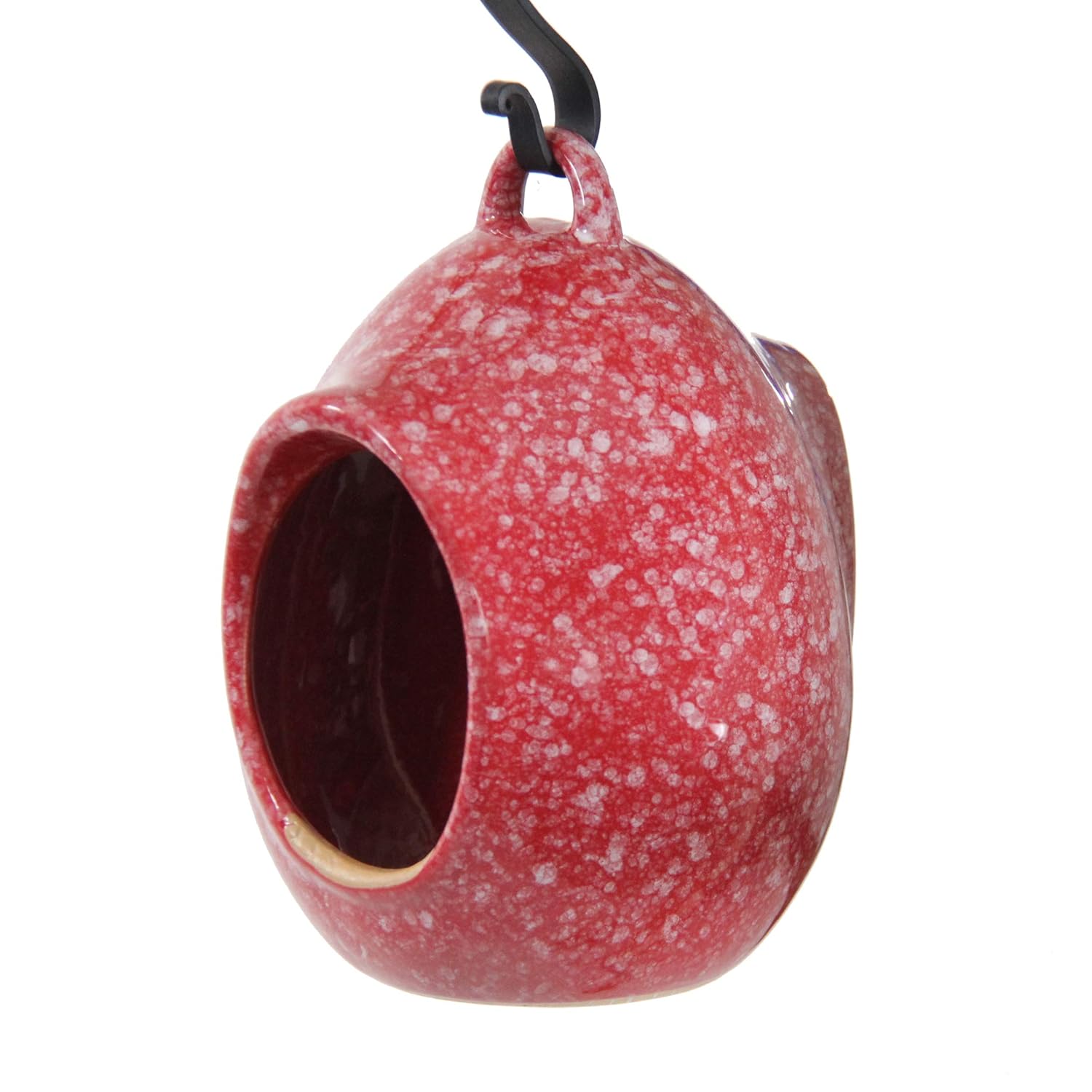 Byer Of Maine Egg Fly Through Bird Feeder Stoneware Glossy