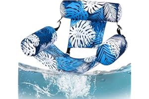 Inflatable Water Chair, Pool Float for Adults, Raft Floating Chair Hammock for Outdoor Vacation Family River Backyard Summer 