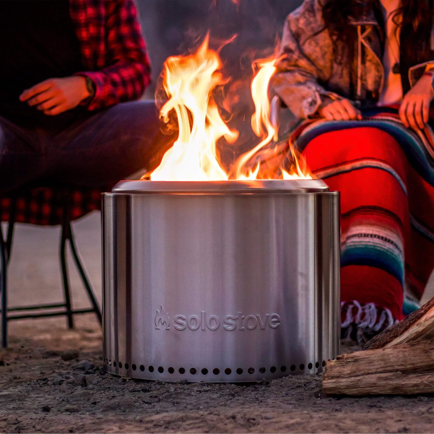 Solo Stove Bonfire Fire Pit - Large 19.5 Inch Stainless Steel Outdoor Smokeless Firepit | Portable Backyard Natural Wood Burning Firebowl | No Gas or Propane Required : Garden & Outdoor