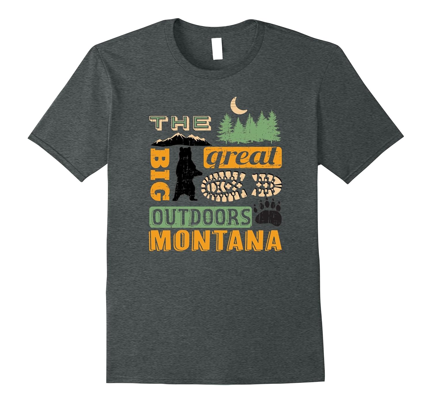 Montana Great Outdoors TShirt Souvenir / GiftArt Artvinatee