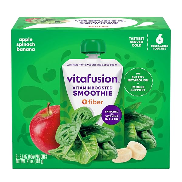 VITAFUSION VITAMIN-BOOSTED SMOOTHIE +FIBER WITH ENERGY METABOLISM AND...