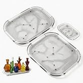 2 Pack Fridge Lazy Susan Organizer, 360&deg; Rotating Refrigerator Lazy Susan Turntable, Clear Acrylic Fridge Organizer for Kitchen, Pantry, Countertop Storage