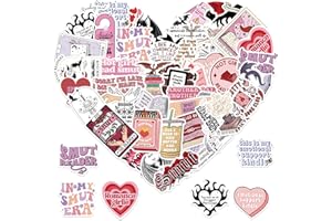 WANVAE 50pcs Smutty Bookish Stickers for Kindle, Cool Smut Reading Booktok Dark Romance Case Journal for Adult Spicy Lover Gift Funny Aesthetic Water Bottle Phone Computer Notebook Laptop