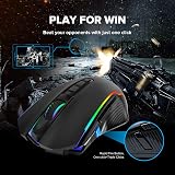 Redragon Wireless Gaming Mouse 9 Programmable Buttons RGB DPI 250-8000 KS view 4