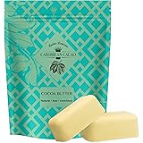 Caribbean Cacao Unrefined Cocoa Butter - 2 LB Rich Body Butter Bar for Stretch Marks, Dry Skin, Acne, and Sensitive Skin - Fr
