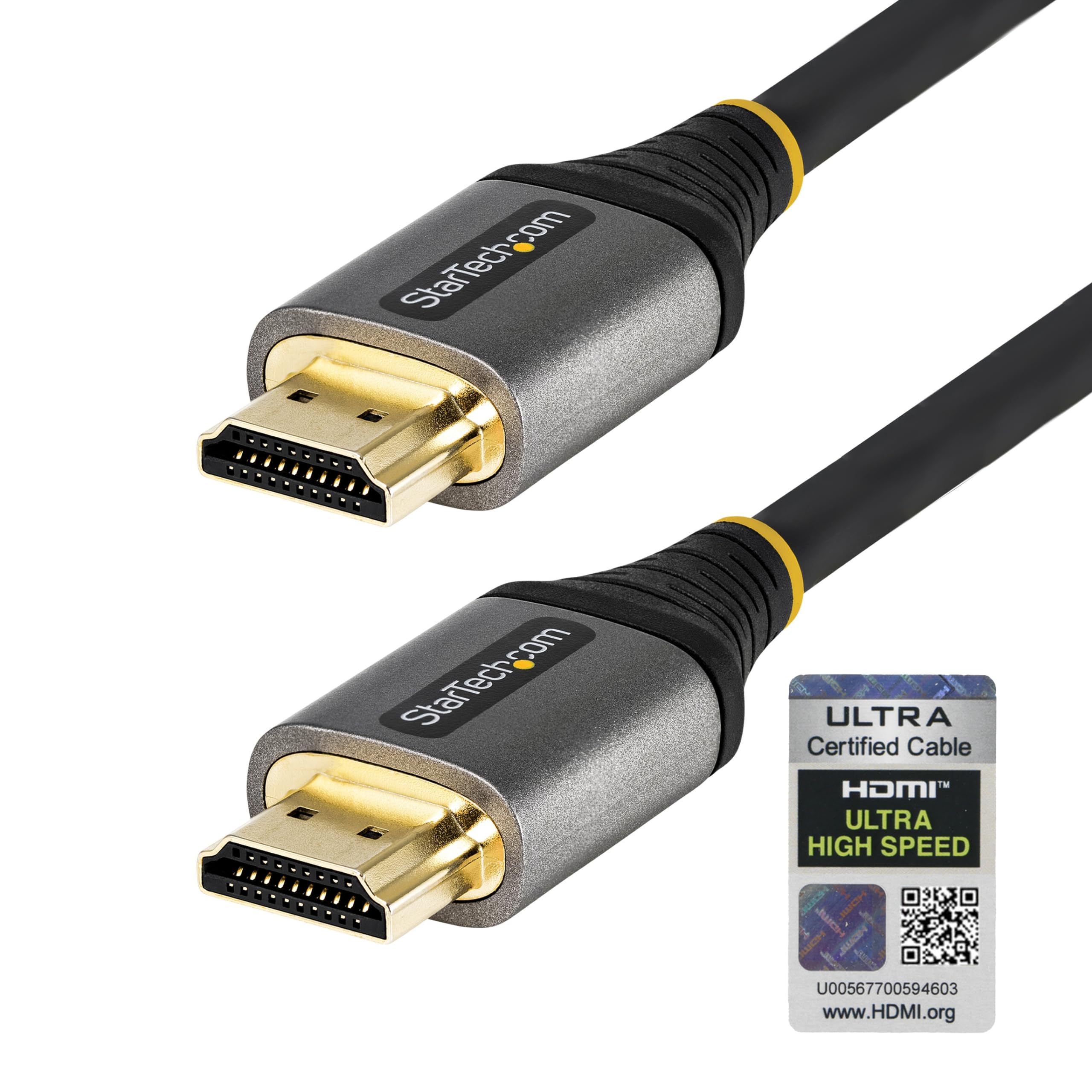 StarTech.com 10ft (3m) HDMI 2.1 Cable - Certified Ultra High Speed 48Gbps - 8K 60Hz/4K 120Hz HDR10+ eARC - Ultra HD Monitor/TV/Display Cable - Flexible TPE Jacket (HDMM21V3M)