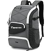 TAIHOYIN Medium Travel Backpack 30L Water-Resistant Laptop backpack with Shoe Compartment Wet Pocket Chest Straps 15.6 inch Laptop Sleeve for College Daypack Hiking Sport Gym Backpack, Grey