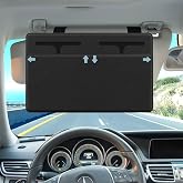 NAZZO Sun Visor Extender for Car, Visor Sunshade Sun Blocker for Driver or Front Seat Passenger, Removable Extender, Safe Driving, Universal for Car, SUV, Black