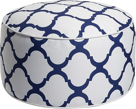 Amazon Com Art Leon Outdoor Inflatable Ottoman White Round Patio
