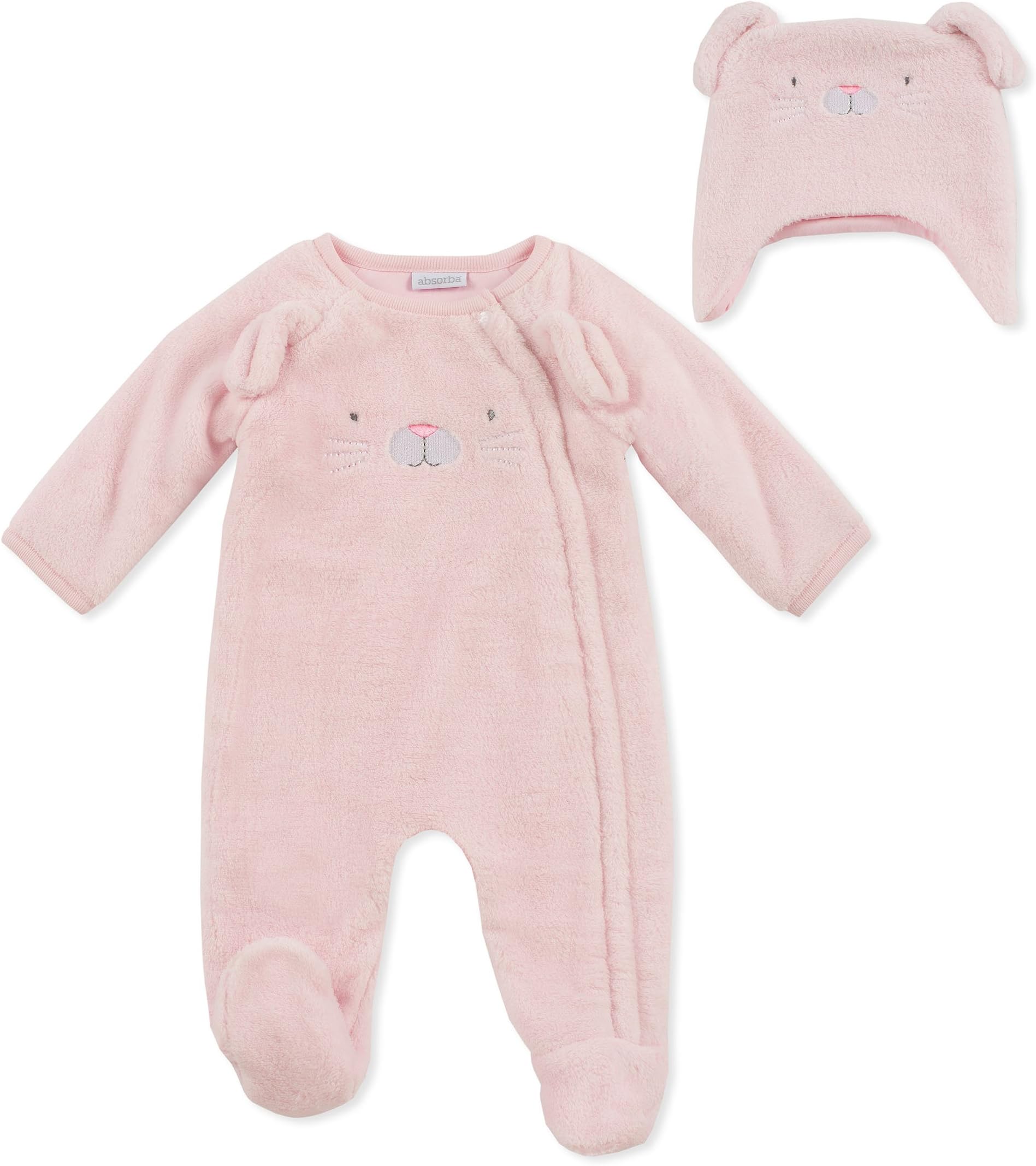 Baby Girls' Footie with Hat