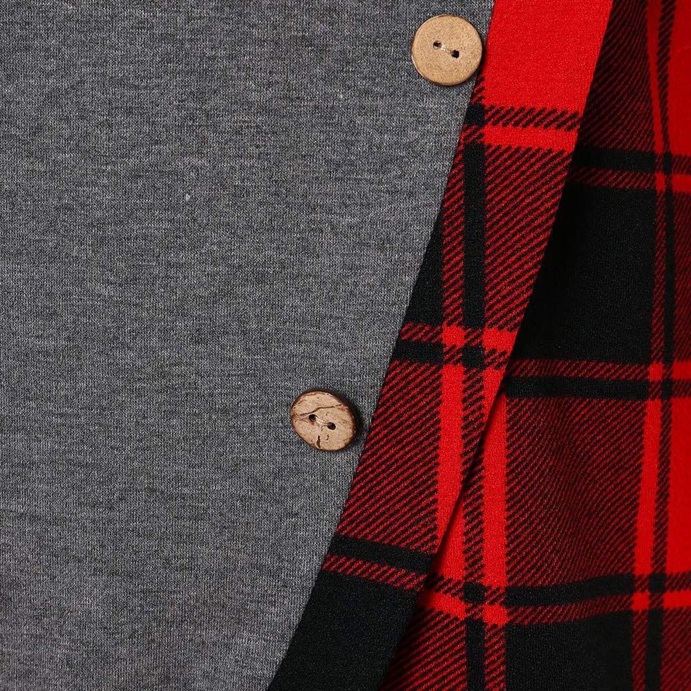turtleneck tartan asymmetrical sweatshirt