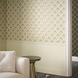 Arthouse Palm Palace Cream & Gold Palm Wallpaper view 4