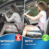 QUTOOL Car Seat Cushion Memory Foam Wedge Boost Pad 18.5x16.5x3 in view 3