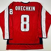 Facsimile Autographed Alexander Ovechkin Washington Red Reprint Laser Auto Hockey Jersey Size Men's XL