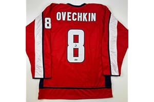 HOFSM.COM HALL OF FAME SPORTS MEMORABILIA Facsimile Autographed Alexander Ovechkin Washington Red Reprint Laser Auto Hockey Jersey Size Men's XL