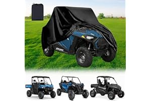 QYMOTO UTV Cover Side by Side Polaris RZR Ranger Can Am Defender Cover 2-3 Seater 126”*67”*59” Compatible with Yamaha Rhino C