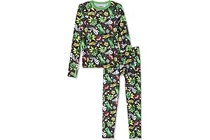Cuddl Duds Boys Thermal Underwear Set - Sonic, Spiderman, Pokemon, Minecraft, Star Wars Designs - Kids Long John Base Layer