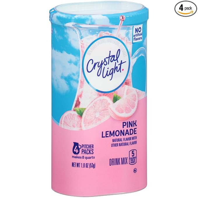 Crystal Light Natural pink lemonade drink Mix-8ct (043000950197)